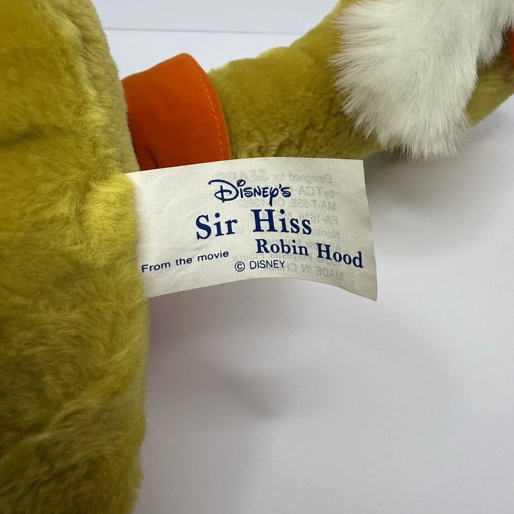 VTG 1970s Disney Robin Hood Sir Hiss Posable Stuffed 28